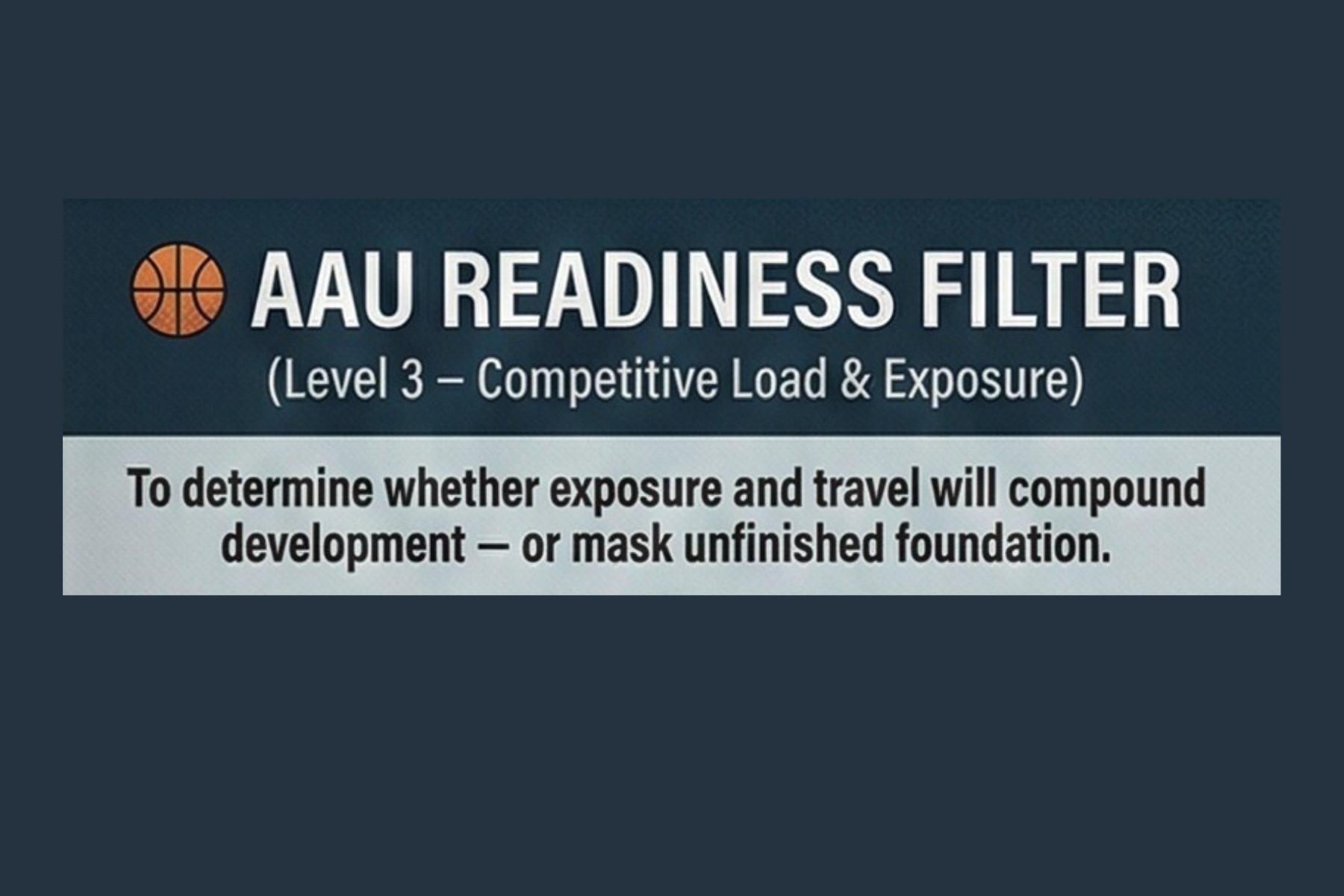 AAU readiness filter image