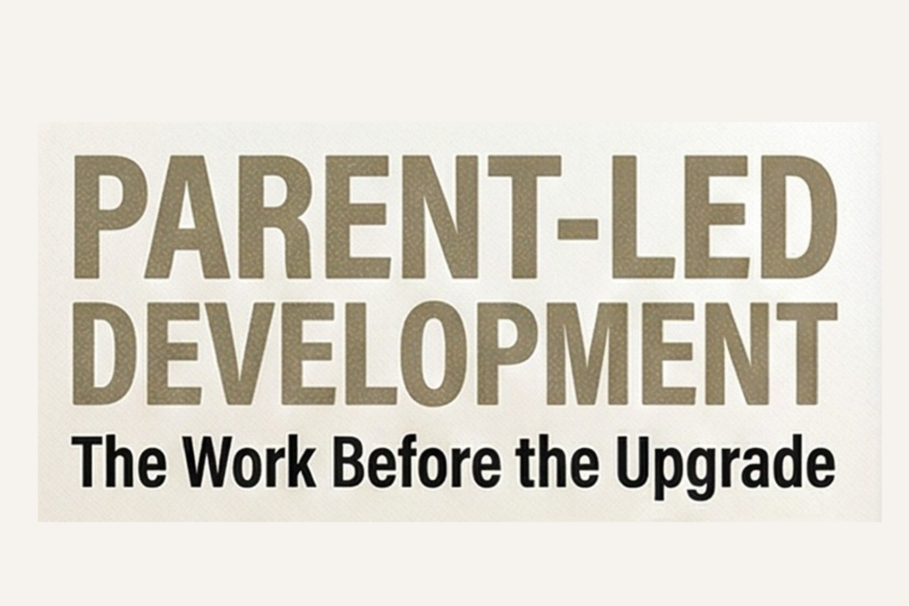Parent-led development image