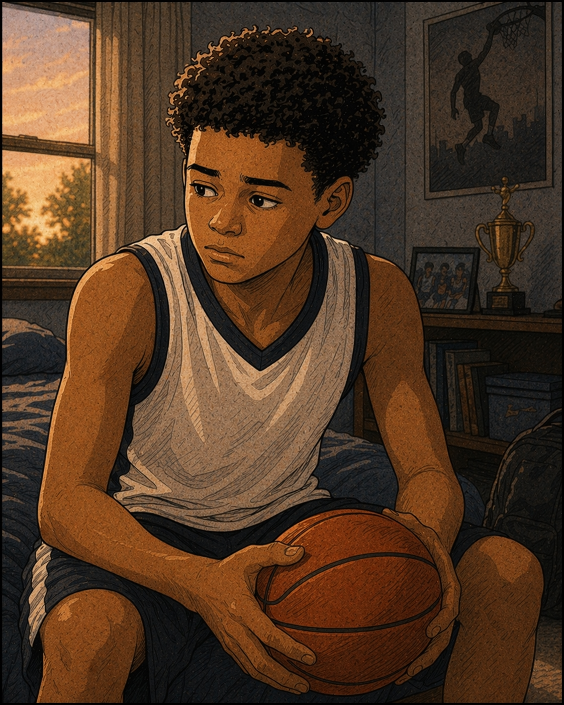 James holding the ball